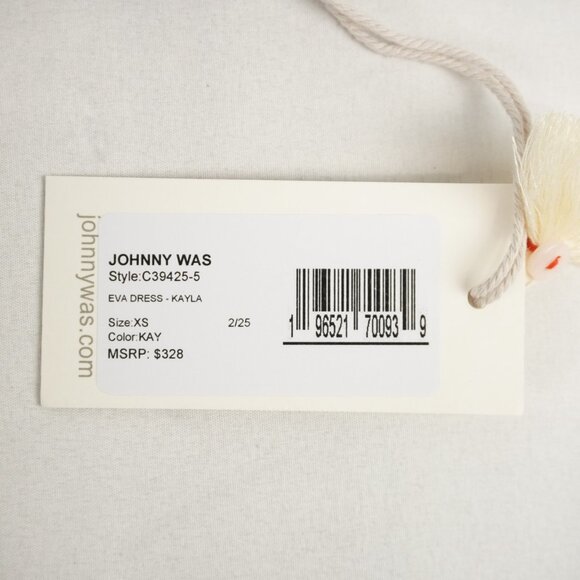 Johnny Was Eva V-Neck Sleeveless Dress in Kayla Green Multicolor Size XS - NWT - Picture 7 of 8